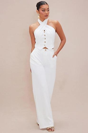 Kompleti: Damski set – elegantan top + pantalone, Emi Moda (Made in Italy) - — 1