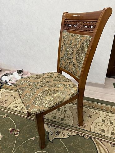 study table: Стол и стул для зала, Б/у, Самовывоз, цвет - Коричневый — 4