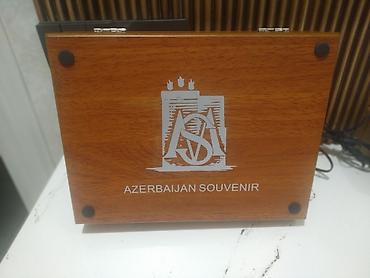 İdman və hobbi: Azerbaijan Souvenir – Şahmat və içki seti olan taxta qutu Məhsul — 3