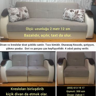 стол трансформер баку: Di̇van-kravat, Divan, Bazalı, Açılan