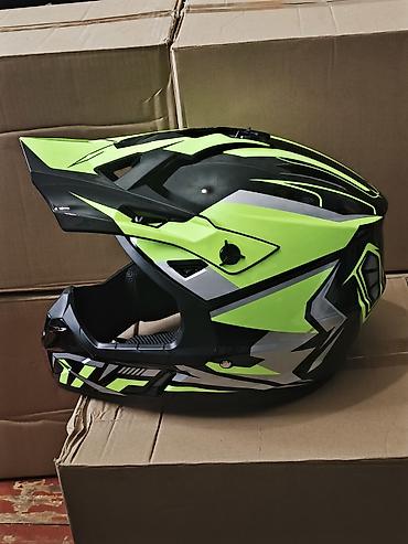 Шлемы: Мотошлем кроссовый (интеграл с визором-пиком) - Тип: полноразмерный — 5