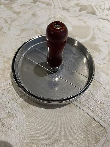 ev aksesuarları: Metallaradan hazırlanmış burger köftəsi presi - Material: möhkəm — 1