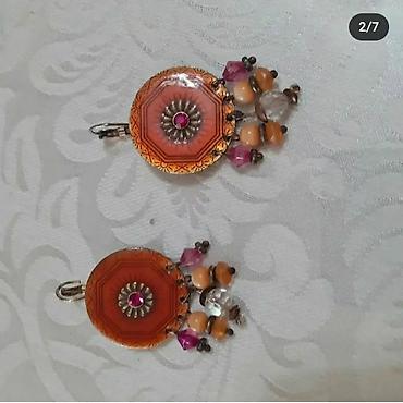 Үлпөт көйнөктөрү жана аксессуарлар: Продаётся серьги в стиле бохо. Привезли с Германии. Серьги - — 2