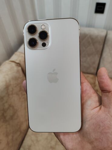 iphone: IPhone 12 Pro Max, 128 GB, Qızılı, Face ID