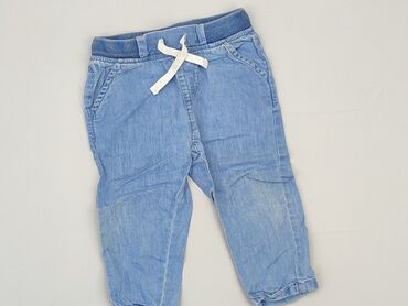 legginsy jeansowe dla dziewczynki: Legginsy, Cool Club, 9-12 m, stan - Bardzo dobry