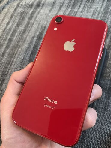 IPhone Xr, Б/у, 128 ГБ, Красный, Чехол