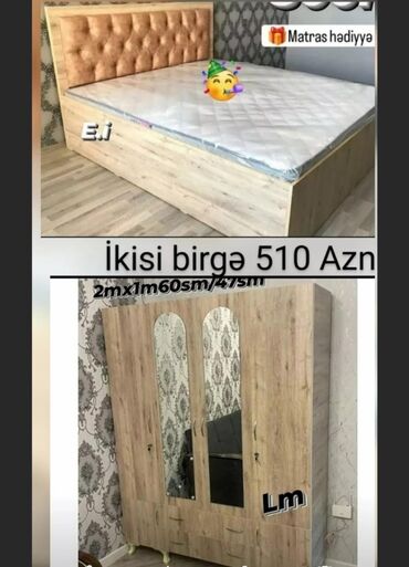 Yataq otağı dəstləri: Təknəfərlik çarpayı, Komod, Termo, Tumba, Yeni -da lalafo.az — 24 Yataq otağı dəstləri: Təknəfərlik çarpayı, Komod, Termo, Tumba, Yeni — 24