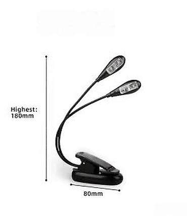 barski set: LED LAMPA SA 2 GLAVE + USB KABL | LED lampa za notni pult, miksetu — 4