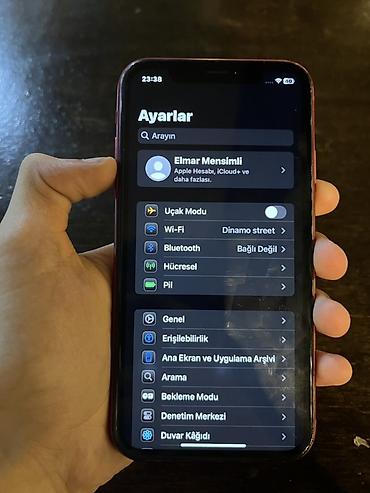 barter ayfon: IPhone Xr, Qırmızı, Qırıq, Face ID — 7