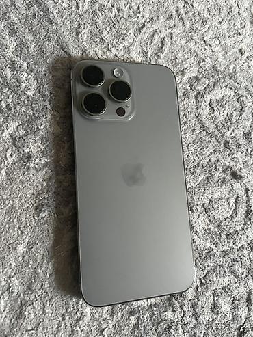 aifon 15 pro: IPhone 15 Pro Max, Б/у, 1 ТБ, Natural Titanium, 83 % — 1