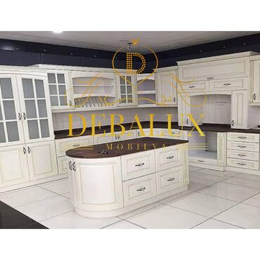 Sifarişlə mətbəx mebeli: Sifarişlə mətbəx dəsti, Özü çəkən petlələr, Mat laminat, Kredit var — 21