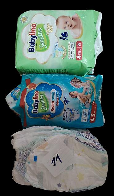 Paketi dečije odeće: Babylino Sensitive plus Pampers + Moony– paket pelena i pelena-gaćica — 3