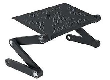 Druga oprema za računare i laptopove: Podesivi aluminijumski stalak/stočić za laptop - Višenamenski dizajn — 15
