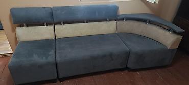 Divan və kreslo dəstləri: Modul künc oturacaq dəsti - 3 hissədən ibarət modul quruluş: iki düz — 4