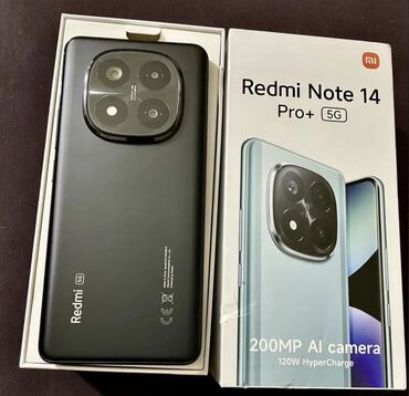 цветной мини принтер: Redmi, Redmi Note 14 Pro Plus, Колдонулган, 512 ГБ, түсү - Кара, 2 SIM