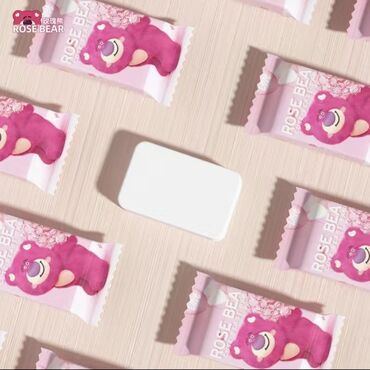 конверт для новорождённого: Одноразовые сжатые салфетки ROSE BEAR в индивидуальной упаковке. в