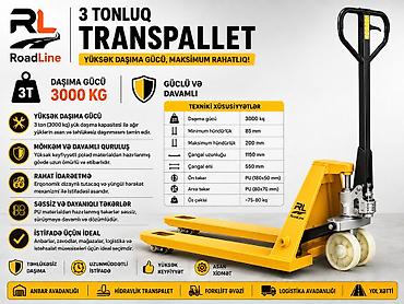 ТВ и видео: Transpalet KQ-3Ton 3 Tonluq Transpalet 3 tonluq transpalet ağır — 1