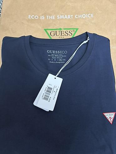 Kişi geyimləri: Futbolka, Guess, XL, rəng - Göy — 2