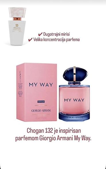 magic parfemi: Chogan 132 – ženski parfem inspirisan mirisom Giorgio Armani My Way — 1