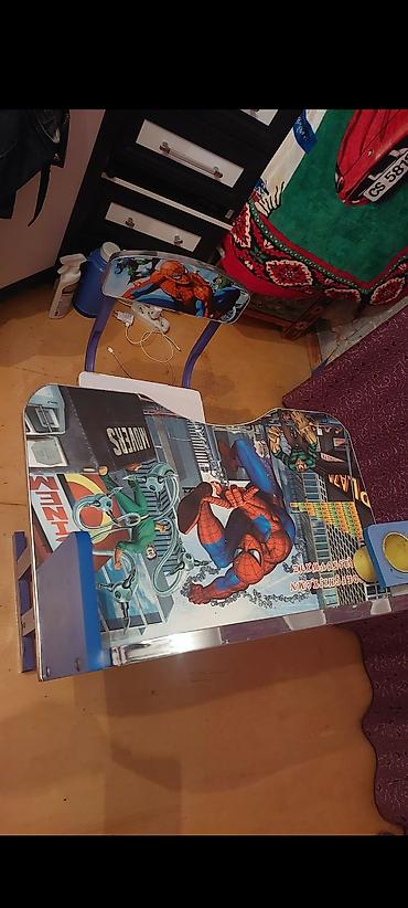 lego spiderman vs: Uşaq üçün yazı‑oxu masası və stul dəsti – Hörümçək‑Adam tematikası — 3
