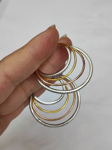золотые серьги кольца: Серебряный Серьги Конго Дизайн Италия Серебро напыление золото 925