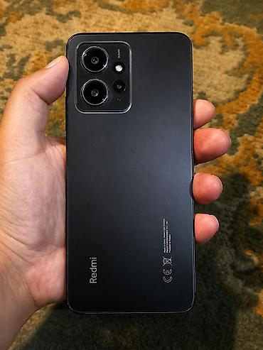 note 2: Redmi, Redmi Note 12, Б/у, 128 ГБ, цвет - Черный, 2 SIM — 2