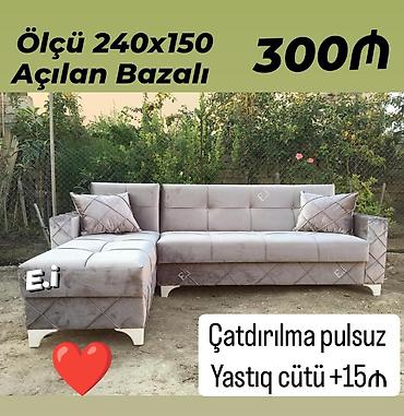 ağ stullar: Künc divan, Yeni, Açılan, Bazalı, Parça, Şəhərdaxili pulsuz çatdırılma — 1