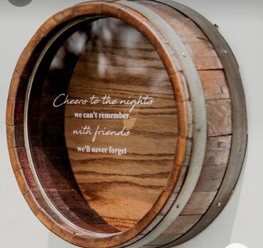 Boçkalar və çəlləklər: Dekorativ Taxta yarım boçka sifarişlə. Dekor yarı çəllək şam — 5