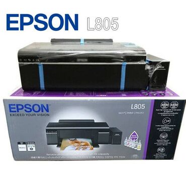 принтер цветной: Принтер Epson L805 Размеры (Д х Ш х В), мм: 289[х537х187 Комплект 