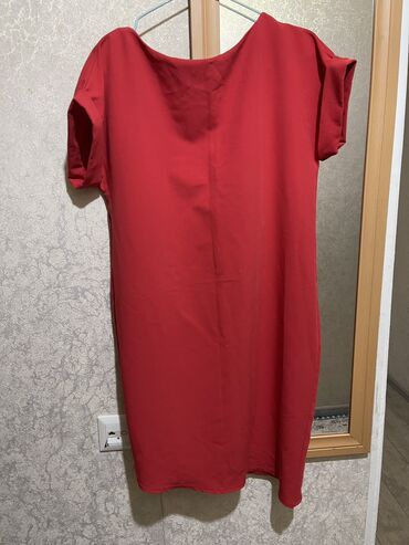 красное платье: Повседневное платье, Лето, Короткая модель, S (EU 36)