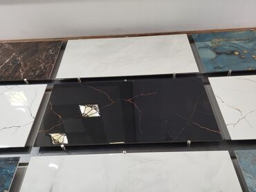 islemis kafel: Böyük ölçülü mərmər effektli keramika plitələri - Müxtəlif rəng və