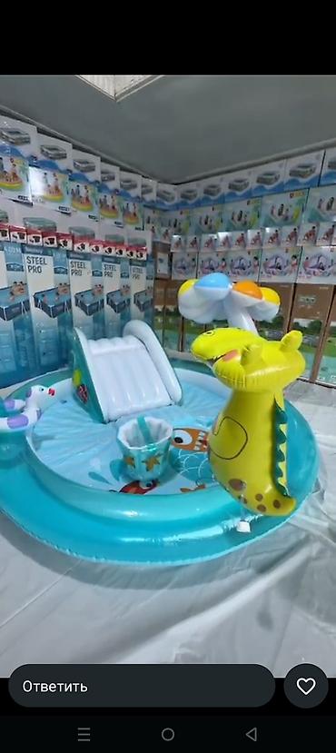 Бассейны: Каркасный прямоугольный бассейн Intex - Размеры: 300 × 200 × 75 см - — 19