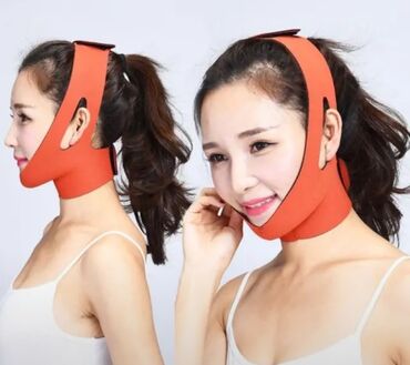 маска бандаж для лица: Многоразовая V-образная маска для подтяжки лица, подтягивающая маска