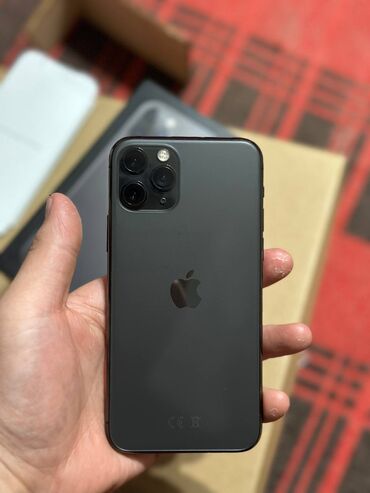 айфон 15 про макс 1 тб цена бишкек: IPhone 11 Pro, Колдонулган, 256 ГБ, Space Gray, Заряддоочу түзүлүш, Коргоочу айнек, Каптама, 79 %