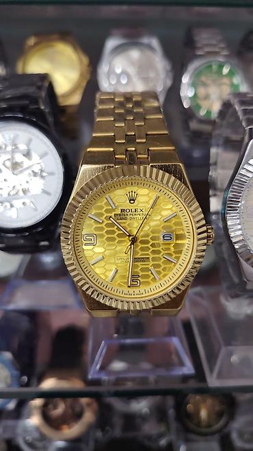 Aksesuarlar: Rolex tərzində klassik kişi qol saatları - Korpus və qolbaq — 5
