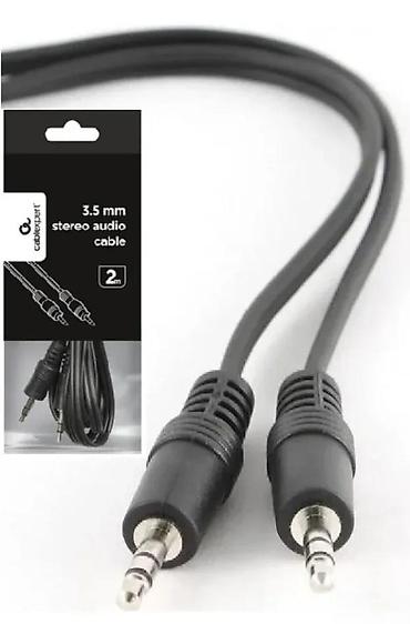Kablovi za telefone: Stereo audio kabl 3.5 mm (AUX), dužina 2 m - Konektori: 3.5 mm stereo — 3