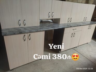 Mətbəx mebeli yenidir 380₼ satılır‼️ Ölçü 3m ÇATDIRILMA QURAŞDIRILMA