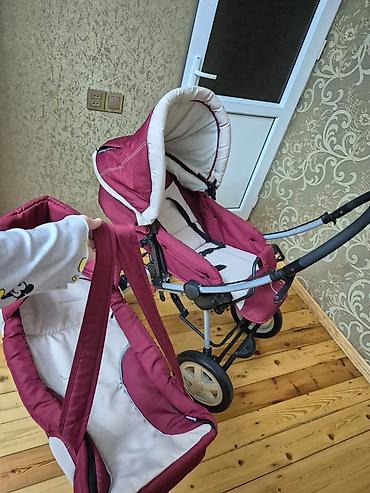 uşaq üçün manej: Uşaq arabası – 2 in 1 transformasiya olunan model - Rəng: tünd — 1