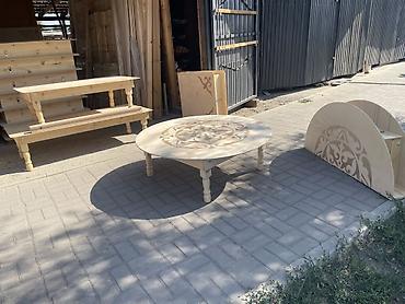table study: Разборные низкие столы и топчаны ручной работы. - Материал — 3
