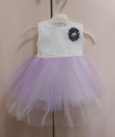 детская юбка: Детское платье, цвет - Белый, Новый