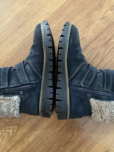 сапоги зимние женские натуральная кожа натуральный мех распродажа: Детские зимние ботинки - Размер: 29 (маркировка на подошве) -