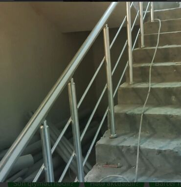 Pilləkən məhəccərləri: Alminum məhəccər.balkon üstü alminum məhəccər 38 azn den başlayan — 11