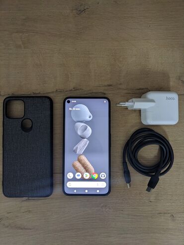 телефоны реалми: Google Pixel 5, Колдонулган, 128 ГБ, түсү - Кара, 1 SIM