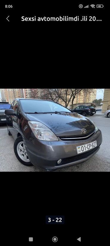 Toyota: Toyota Prius (II nəsil) hibrid hetçbek Texniki xüsusiyyətlər: - — 19