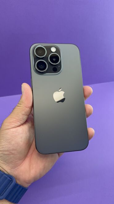 поко ф3 про цена в бишкеке: IPhone 15 Pro, Колдонулган, 256 ГБ, 93 %