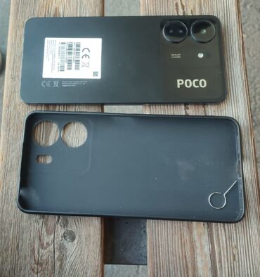 телефон сатылат редми: Poco C65, Колдонулган, 256 ГБ, түсү - Кара, 2 SIM