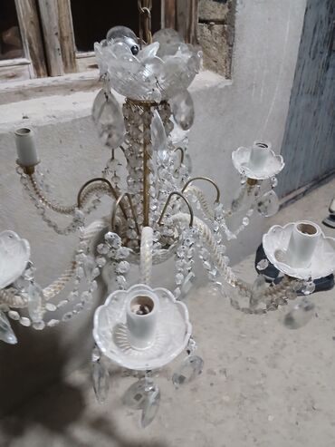 Lent lampalar: Çılçıraq, 5 lampa, Xrustal