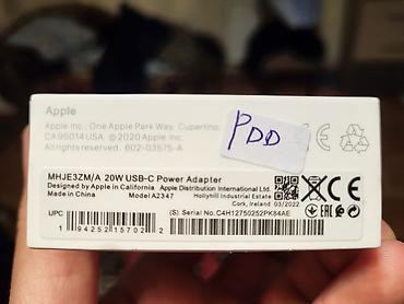 adapterlər iphone: Adapter Apple, 20 Vt, Yeni — 4