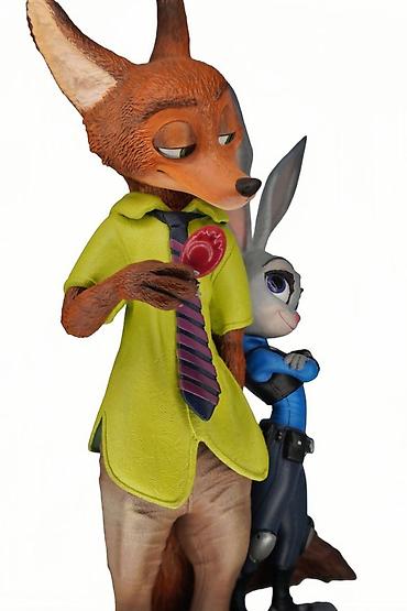 Статуэтки: Фигурка Zootopia (Ник и Джуди) 3D печать, ручная покраска — 7