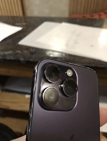 Apple iPhone: IPhone 14 Pro, Б/у, 128 ГБ, Deep Purple, Защитное стекло, Чехол, 78 % — 6